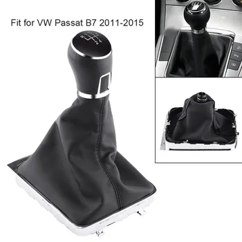 5 Hitrosti Avtomobila Prestavna Ročica Gearstick Gaiter Boot Komplet Za VW Passat B7 za obdobje 2011-Avto Styling