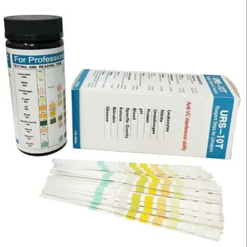 50/100 kozarcev URS-10T Laboratorij za Gospodinjstvo PH Test Urina Testnih Lističev 10 Urina Uporabnosti Testnih Lističev , Nitrit, Urobilinogen, Beljakovin