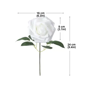 50pcs Umetno Cvetje svate, Dekoracijo Šopek Svile Potonike Bud Cvetje Zakonske Doma Dekor Ponaredek Peony Rose Cvet