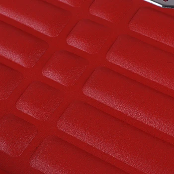 5Pcs/set Rdeče PU Usnje avto predpražnike Univerzalni Auto Tla Semiš Usnje, Preproge Nepremočljiva anti-slip notranjo Opremo Pribor