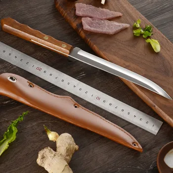 6.5 palčni 4Cr14MOV iz nerjavečega jekla boning nož kuhinjski nož rumena masivnega lesa ročaj sashimi nož kuhanje nož kuhar nož