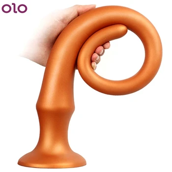 60 cm Dolgo Analni Vibrator Butt Plug Odraslih Spolnih Igrač Za Moške Prostate Massgaer Anus Dilator Vagina Stimulator Masturbator Velik Penis
