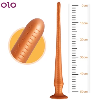 60 cm Dolgo Analni Vibrator Butt Plug Odraslih Spolnih Igrač Za Moške Prostate Massgaer Anus Dilator Vagina Stimulator Masturbator Velik Penis