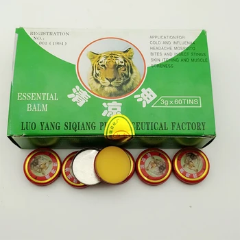 60pc/box Tiger Balzam za Poletno Hlajenje Olja pikov Komarjev Pogon Ven Osveži Možganov Odpravi Slab Vonj Zdravljenje Glavobola Kitajske Medicine