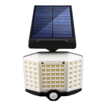 66 LED COB Sončne Stene Svetlobo na Prostem Človekovih Indukcijske Nastavljiva Svetloba Nepremočljiva solarnimi Pozornosti Za Vrtna Ulica 3 Načini