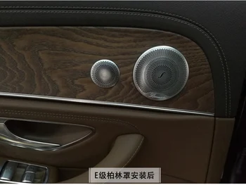 6pcs Avdio Zvočniški Nalepke avtomobilska vrata, glasnih zvočnikov, Trim, Prevleke za Mercedes Benz AMG 15-16 E W213 C W205 GLC Razred
