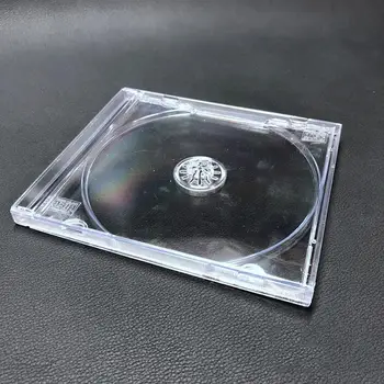 6pcs Plastičnih DVD Primeru Prenosni CD Škatla za Shranjevanje CD-ja Package Primeru za Domači Kino Trgovina 4pcs 90 Bela Enotnega in 2pcs 90 Siva Enotni
