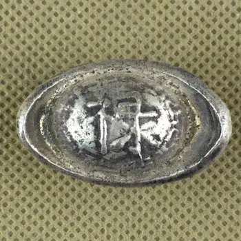 6pieces Kitajska antique silver ingoti, lepo čevelj-obliko Kitajski srebro taels