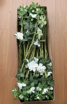 70cm3 Cvet Umetno Azalea Veje Svileno Belo Poročno Cvet Zaprtih prostorih art Cvetlični Aranžma Material Office Hotel Doma Dekor