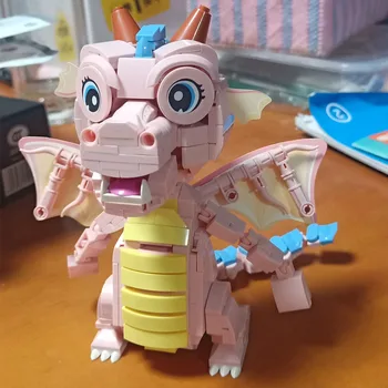 771pcs LOŠKI Mini gradniki Baby Dragon Živali/lepo/dekleta Igrače za Otroški Zbor Izobraževalni Model Brinquedos 1122