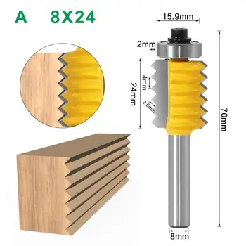8 mm Kolenom Prst Skupno Lepilo Rezkanje Rezalni plošči Postavljeno V skupni Usmerjevalnik Svedri za Les Tenon lesenih predmetov Cone Čepov Bit