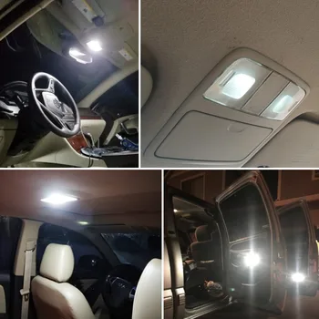 8pcs Bela Canbus Avtomobilske LED Notranja Osvetlitev Osvetlitev Paket Komplet Za Lexus IS250 IS350 ISF 2006-2013 Dome Trunk Zemljevid Luči