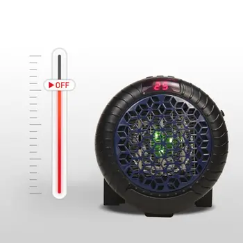900w Mini Prenosni Black Grelec Zaščita Pregrevanja Grelnika Zraka Majhen Daljinski upravljalnik Toplejše Električni Grelec Za Dom