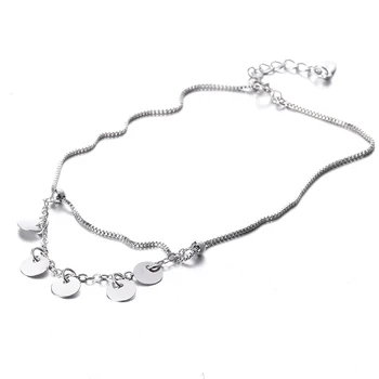 925 sterling srebrni modni ženski anklet nakit za ženske, darilo za rojstni dan verižice debelo dekle poceni poletne vroče prodaja