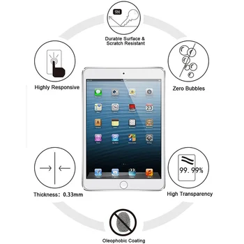 9H Kaljeno Steklo Za iPad 10.2-inch 2019 2.5 D Polno Kritje Screen Protector Za iPad 7 7. Generacije Zaščitno Steklo Film Stražar