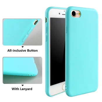 9pcs/Veliko Čiste Barve Mat Primeru za iPhone 11 XR XS Max 6S 7 8+ 5S SE 2020 Primerih Candy Barve Mehki Silikonski Gel za Kožo Zadnji Pokrovček