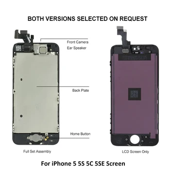 AAA Celoten Sklop Zaslona Za iPhone 6 6S Plus LCD Z 3D Sile, Zaslon na Dotik, Računalnike Za iPhone 5S 6P 6SP Zaslona Zamenjava 2531