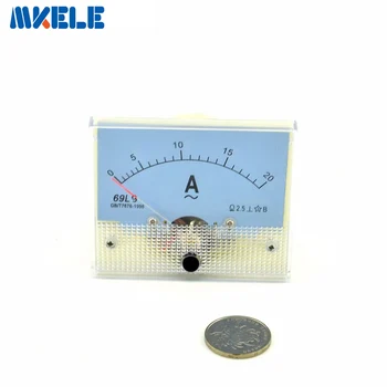 AC 69L9(20A) Analogni Ampermeter Plošča Trenutno Amper Meter Kazalec Diagnostičnega orodja Amperimetro Ampermeter Tester Nova Kitajska 4062