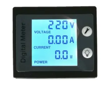 AC 80 do 260V Digitalni LCD 100A Volt Watt Moči Meter Voltmeter Ampermeter 110V 220V