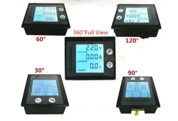 AC 80 do 260V Digitalni LCD 100A Volt Watt Moči Meter Voltmeter Ampermeter 110V 220V