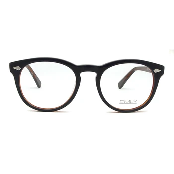 Acetat Korejski Očala Za Moške Optičnih Slik Ženske Blagovne Znamke Oblikovalec Polno Platišča Očala Pregleden Krog Spektakel Okvir