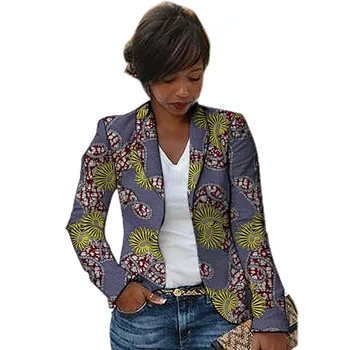 Afriške Moda Za Ženske, Blazerji Šal Ovratnik Design Ženski Ankara Tiskanja Obleko Jopiči Meri Afriki Oblačila