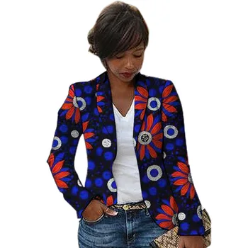 Afriške Moda Za Ženske, Blazerji Šal Ovratnik Design Ženski Ankara Tiskanja Obleko Jopiči Meri Afriki Oblačila