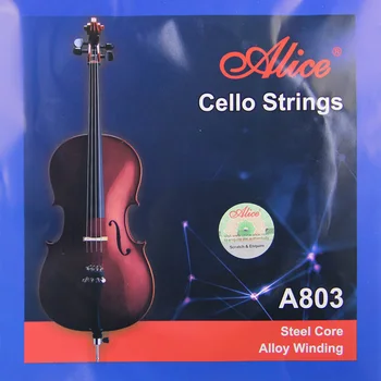 Alice A803 koncert za Violončelo in Godala Jekleno Jedro alpaka Rane ponikljani Žogo Koncu Zlitine navijanje, ki je Primerna za 4/4 violončeli 51515