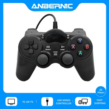 ANBERNIC USB Žična Krmilnik Android Gamepad 360 Palčko Za Sony PS3 Xinput PC Win7 Retro Igre RG350 RG350M XPro Video Predvajalnik
