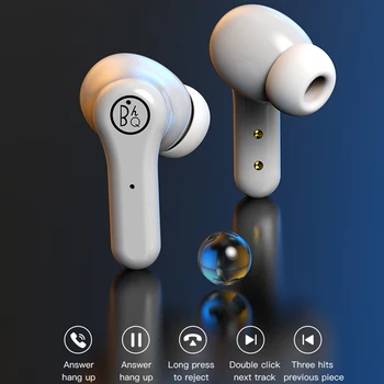 ANC Pro Bluetooth V5.1 Slušalke Aktivni šumov Slušalke S Polnjenjem Polje Wireless Touch Kontrole Čepkov TWS Slušalke