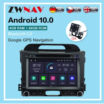 Android 10.0 64GB GPS Navigacija Za KIA SPORTAGE R 2010 -2012 Multimedijski Predvajalnik, Radio SPORTAGE R Auto Stereo Vodja Enote z dsp
