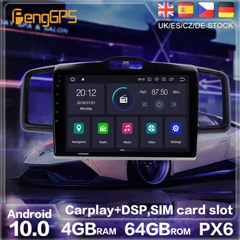 Android 10 PX6 GPS Navigacija Za Honda Fit/Jazz RHD 2008-Auto Radio Stereo Avto CD DVD Večpredstavnostna Auto Igralec glavne enote 2DIN
