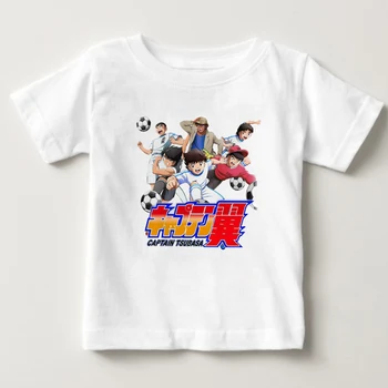 Anime Captain Tsubasa Majica s kratkimi rokavi za Prosti čas Otrok Kratek Rokav t shirt Fant Nogomet gibanja T-majice Za Fantje Dekleta 3T-8T NN