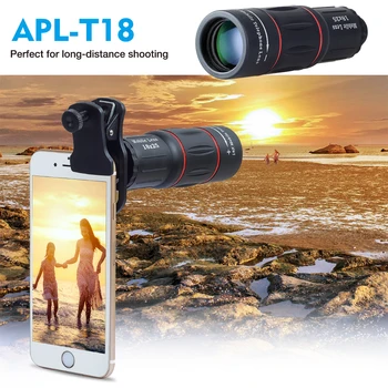 APEXEL 18X Teleskop Zoom objektiv Oko Mobilni Telefon, kamera, Objektiv za iPhone, Samsung Pametnih telefonov za Kampiranje, lov Šport