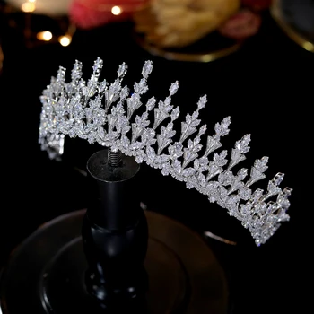 ASNORA luksuzni dodatki za lase za žensko krono nevesta tiara poročni dodatki za lase Edinstven cvet element 3A cirkonij poroko