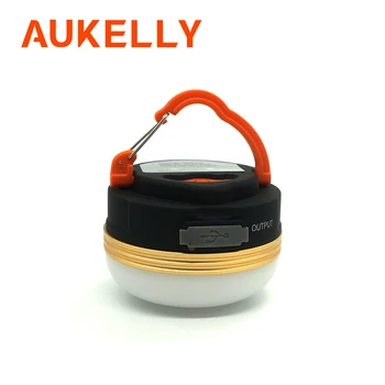 Aukelly Mini Prenosni Kamp Svetlobe 3W LED USB Polnilna Luč za Kampiranje na Prostem v Sili, Pohodništvo Noč Visi Šotor lučka
