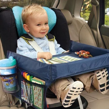 Auto box avtomobilski Sedež Pladenj Voziček sedež vrečko za shranjevanje otroški varnostni sedež za Otroke, Igrače, Hrano Imetnik Desk Otrok, Prenosna Miza