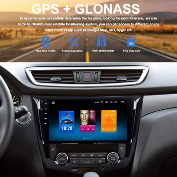 Avto 2 din android GPS za Nissan X-trail, 2013+ autoradio navigacija vodja enote večpredstavnostna 4Gb+32Gb 64bit Android 9.0 PX5 8-Core