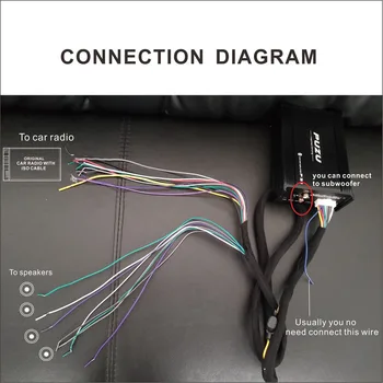 Avto DSP Ojačevalcem zvočnik skladu napajalni kabel Univerzalni kabel, primerna za vse avtomobile DIY kabel