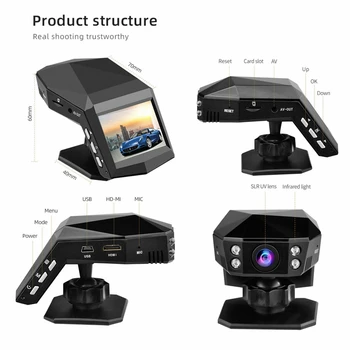 Avto DVR Dash Fotoaparat Samodejno Kamera Dash Cam 1080P 3.6