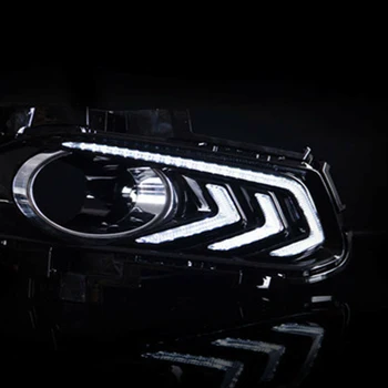 Avto Led DRL Dnevnih Luči Za Ford Mondeo Fusion 2013 2016 avto styling Nepremočljiva Z Meglo Lučka Luknja