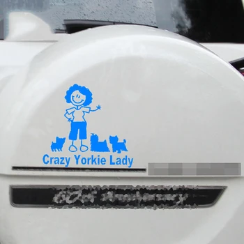 Avto Nalepka Jdm Avto Styling Znak Modeliranje Noro Yorkie Lady Okno Odbijača Vinilne Nalepke vrata prtljažnika 18 x 15 cm