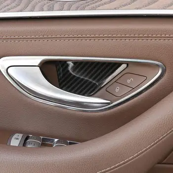 Avtomobilska dodatna Oprema Za Mercedes Benz C Razred W205 15-20 E GLC W213 X243 16-20 ABS chrome/Ogljikovih Vlaken Teksturo Vrata Skledo Pokrov Plošče