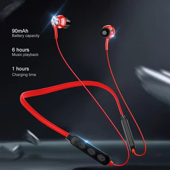 AZiMiYO Šport Bluetooth Slušalke 5.0 Sweatproof Neckband Brezžične Slušalke 6H Predvajanje Slušalke za iPhone, Samsung Huawei