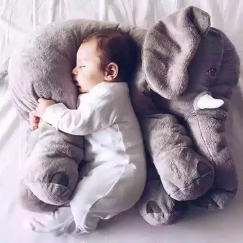 Baby Slon Blazino, Polnjene Živali, Igrače, otroška posteljica Blazino Za Nosečnice Almohada Otrok Spanja Slon Otroka, Dojenčka Blazino