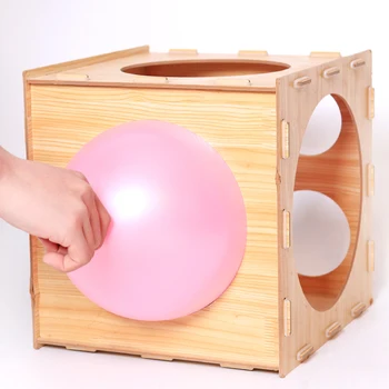 Balon merjenje polje, 9-luknjo balon, velikost prilagoditev luknjo polje, kvadratni lesene balon merilno orodje okroglo žogo polje