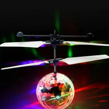 Barvita, ki Plujejo pod Žogo RC Helikopter Svetlobna Kid ' s, ki Plujejo pod Kroglice, mini Brnenje Ir Indukcijske Zrakoplova Daljinski upravljalnik dron Igrače