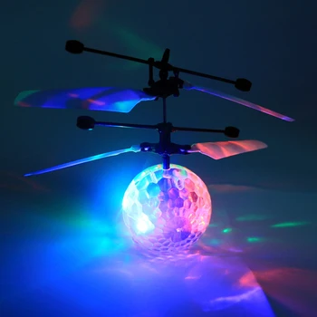 Barvita, ki Plujejo pod Žogo RC Helikopter Svetlobna Kid ' s, ki Plujejo pod Kroglice, mini Brnenje Ir Indukcijske Zrakoplova Daljinski upravljalnik dron Igrače