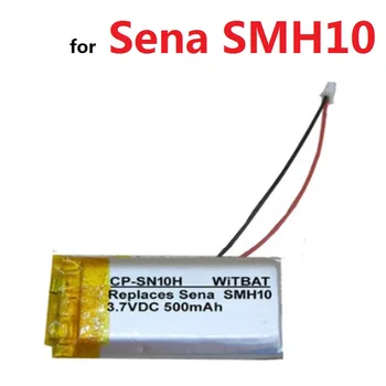 Baterija za Sena SMH10 Headest Li-po Polimer Akumulator, Polnjenje Pack Zamenjava 3,7 V 500mAh S Priključkom +Skladbo Kode