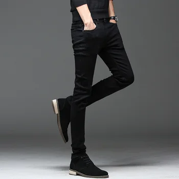 Batmo 2020 nov prihod visoke kakovosti priložnostne slim elastična črna kavbojke moški ,moški svinčnik hlače ,skinny jeans moške 2108